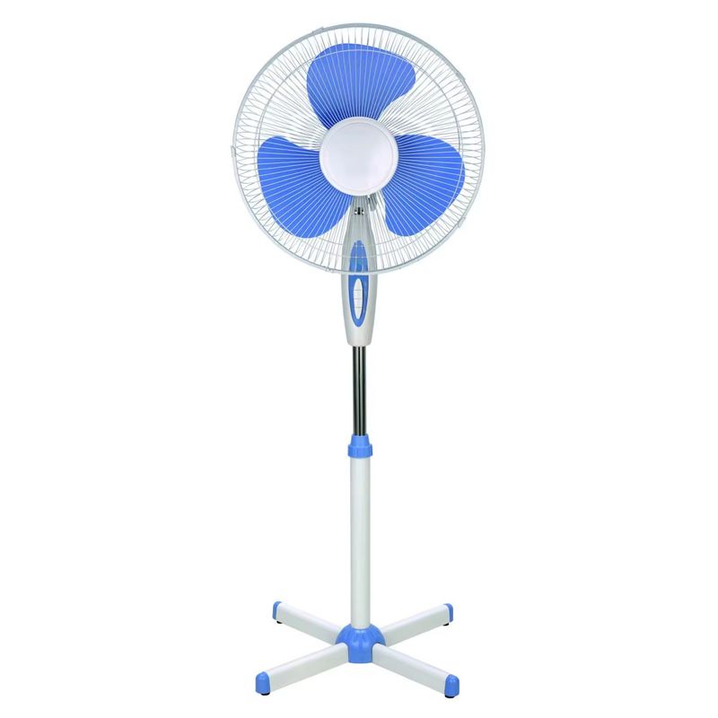 16 pulgadas eléctricas con base cruzada de aire de refrigeración de pedestal oscilante ventilador para el hogar