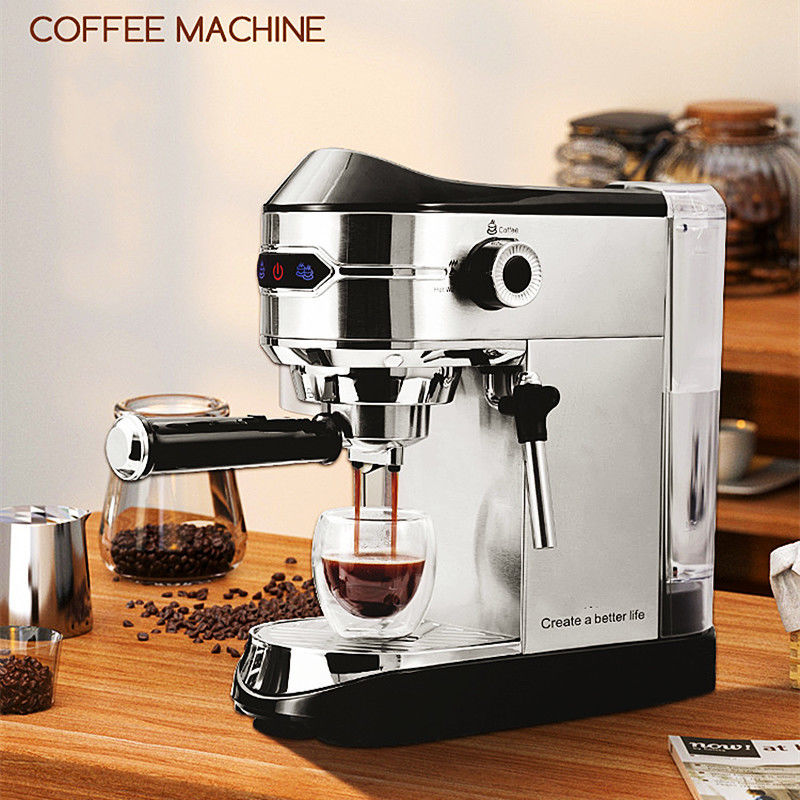 Máquina eléctrica portátil de café espresso hecha de acero inoxidable para el hogar y la oficina