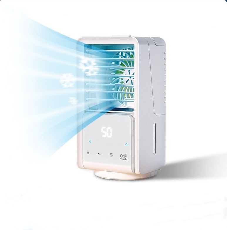 Impresión de pantalla de seda Mini Personal Space Air Cooler con tanque de agua de 700 ml y alimentación USB