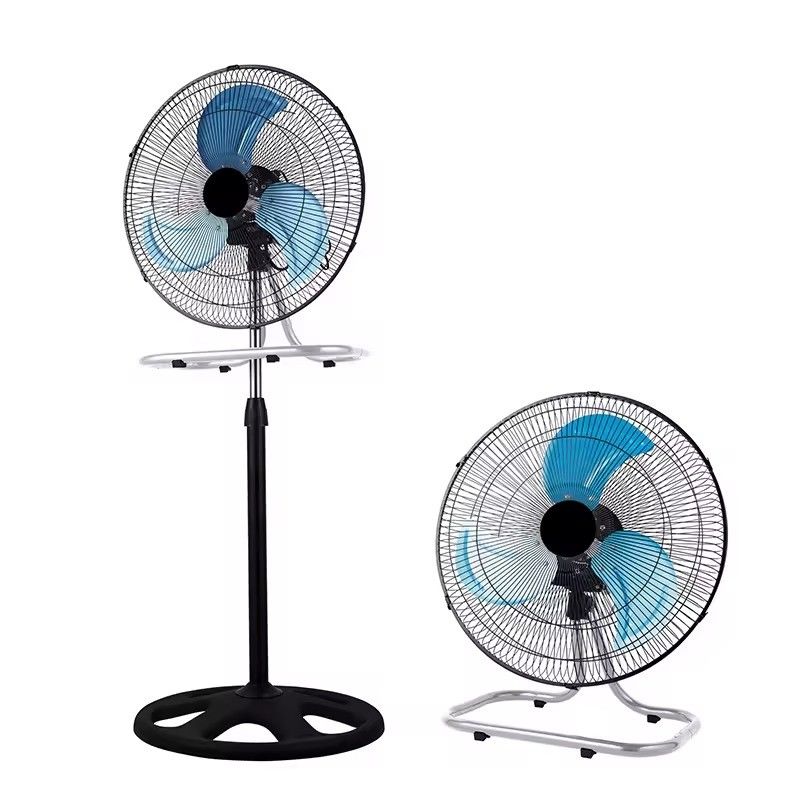 NO Control de la aplicación 18 pulgadas ventilador industrial de pie Pedestal de cuchilla de metal 3 en 1 ventilador de pie