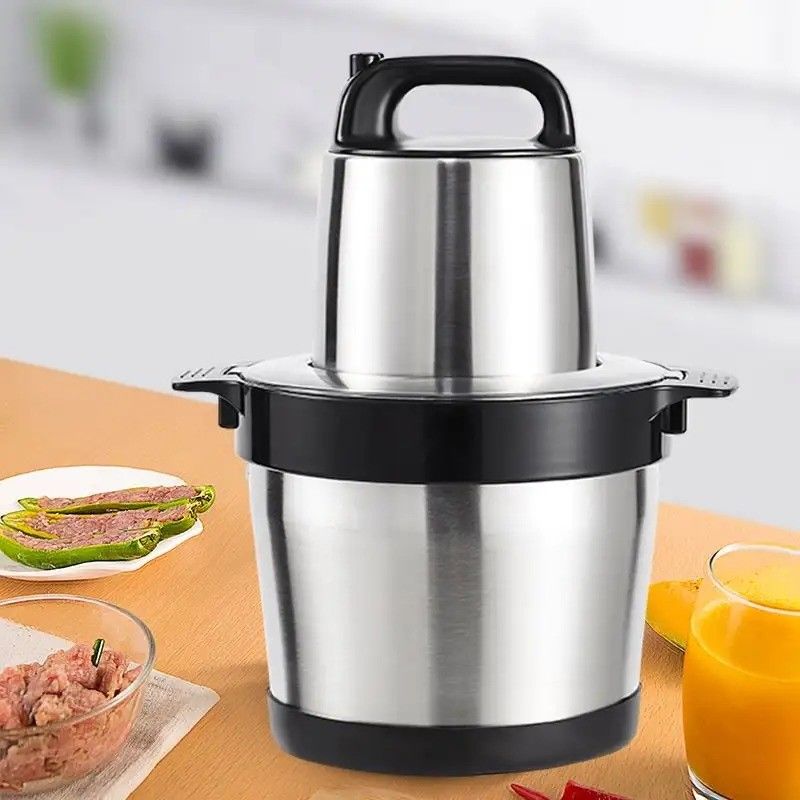 Molino eléctrico de carne con motor de cobre 100% para cortar alimentos y verduras en la cocina