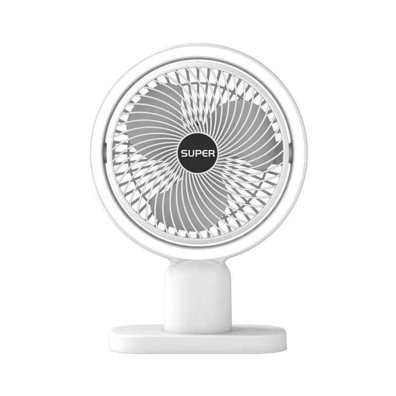 Molde privado NO ventilador eléctrico portátil de 6 pulgadas con rotación USB y batería recargable