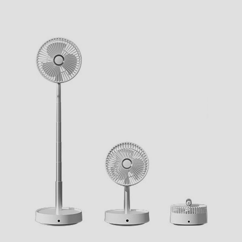 Instalación en el suelo ventilador de bolsillo plegable Función ajustable recargable para el suministro de aire